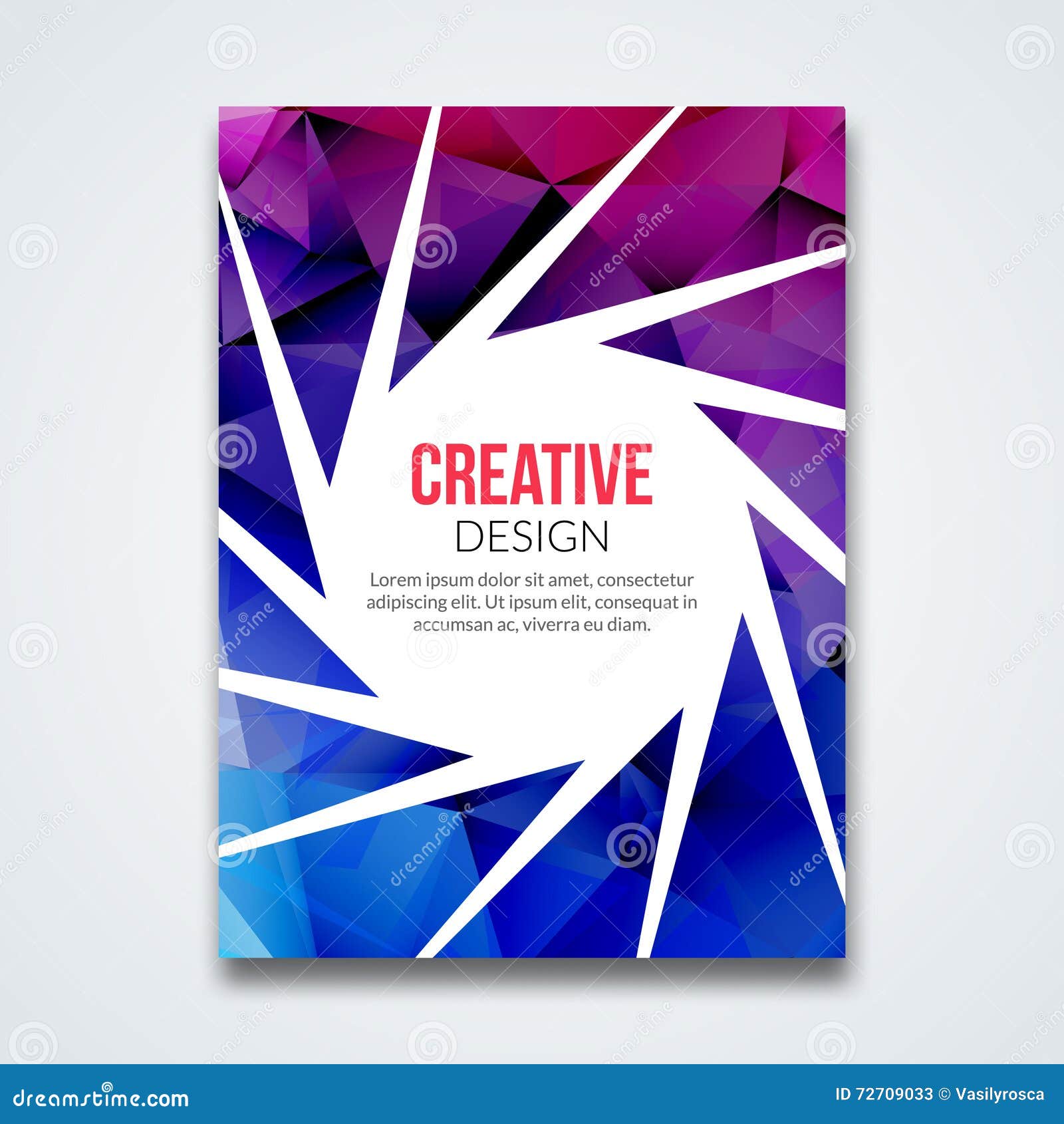 Cover Report Colorful Triangle Geometric Prospectus Design Background, Cover  Flyer Magazine, Brochure Book Cover Stock Vector - Illustration of  creative, idea: 72709033