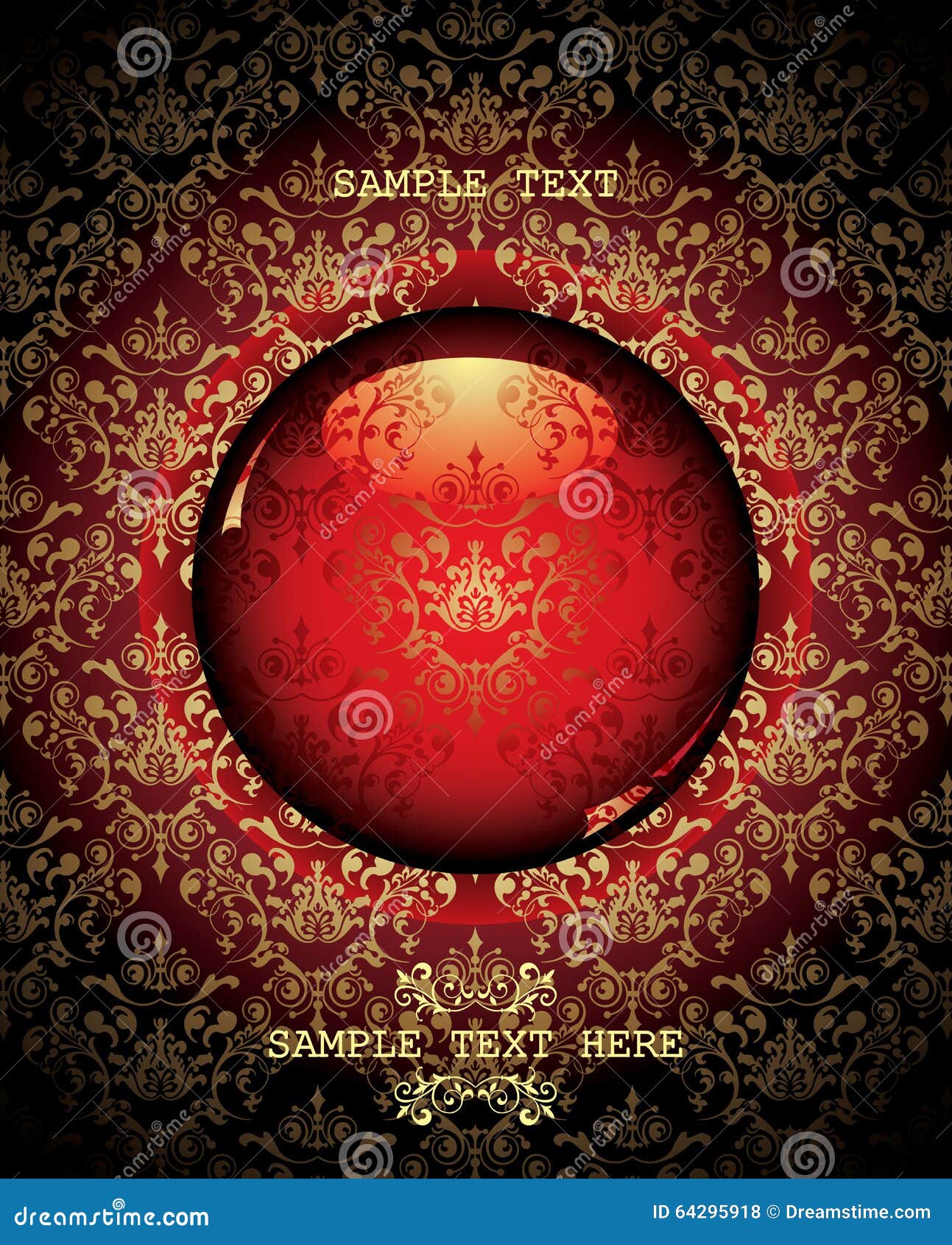 Cover Sample with Elegance Background Stock Vector Illustration of