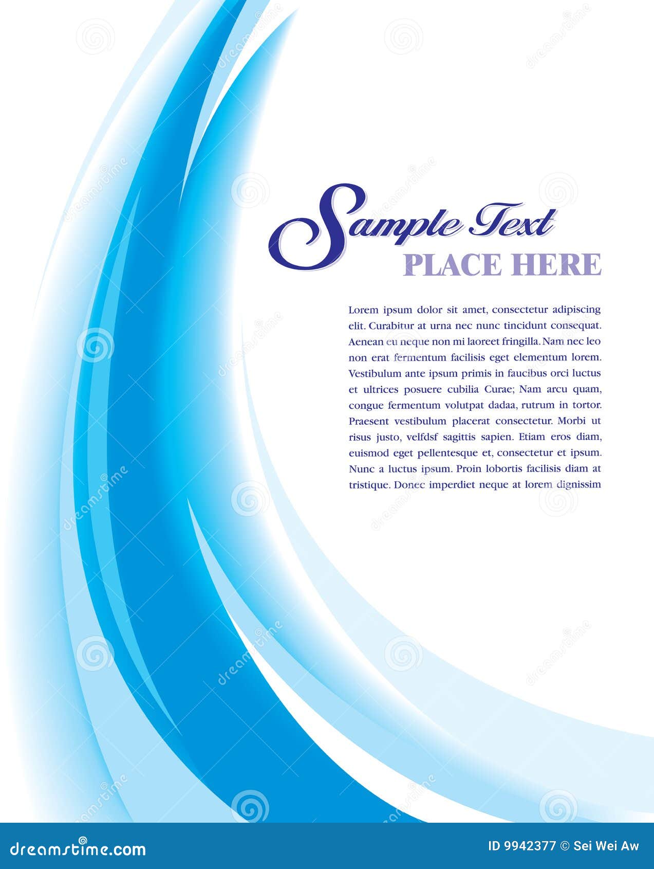 Cover Template Blue Royalty Free Stock Photography - Image 