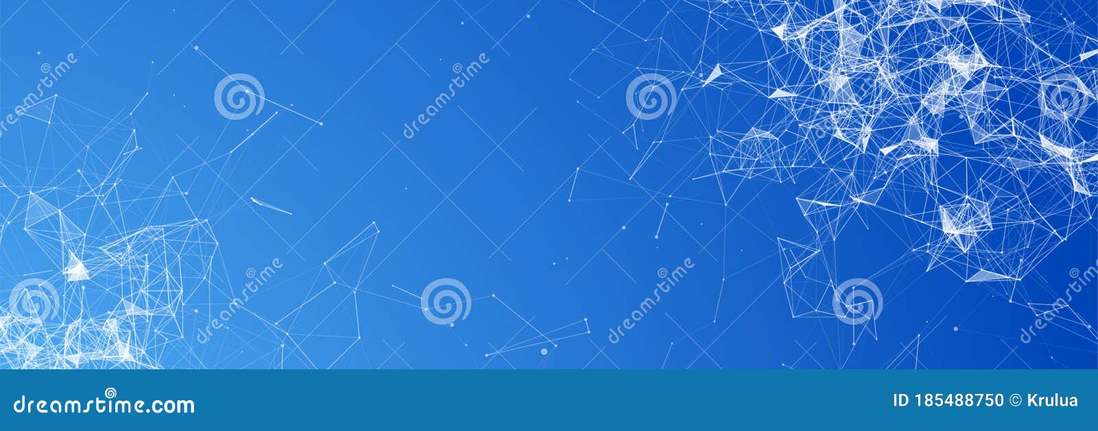 Cover Template for Science and Technology Presentation. Plexus Style Background Stock Vector