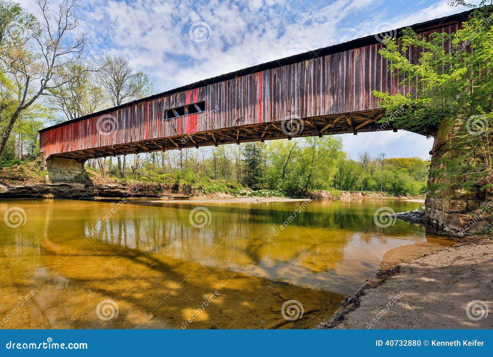 covered bridge at cox ford
