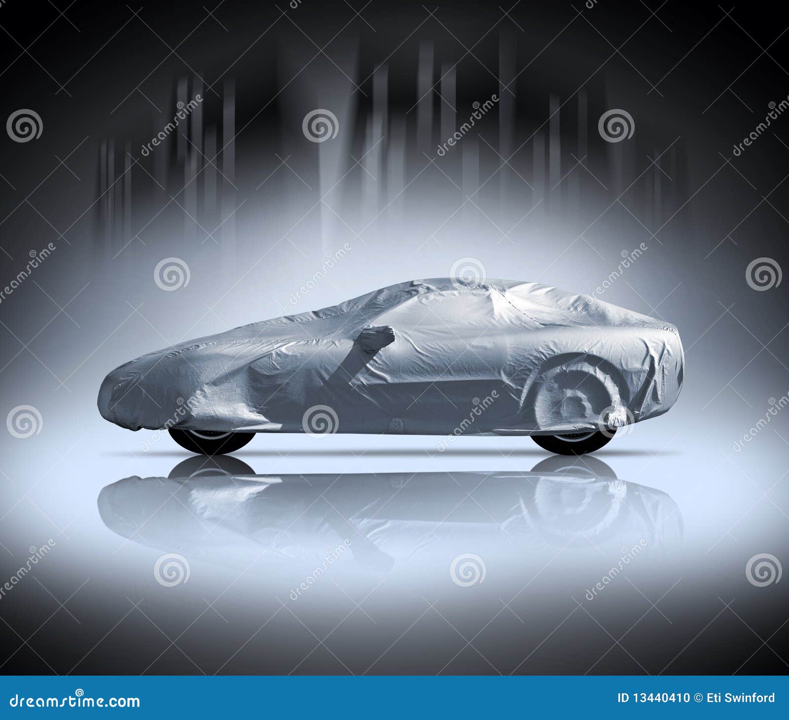 Covered car stock photo. Image of automotive, sports 13440410