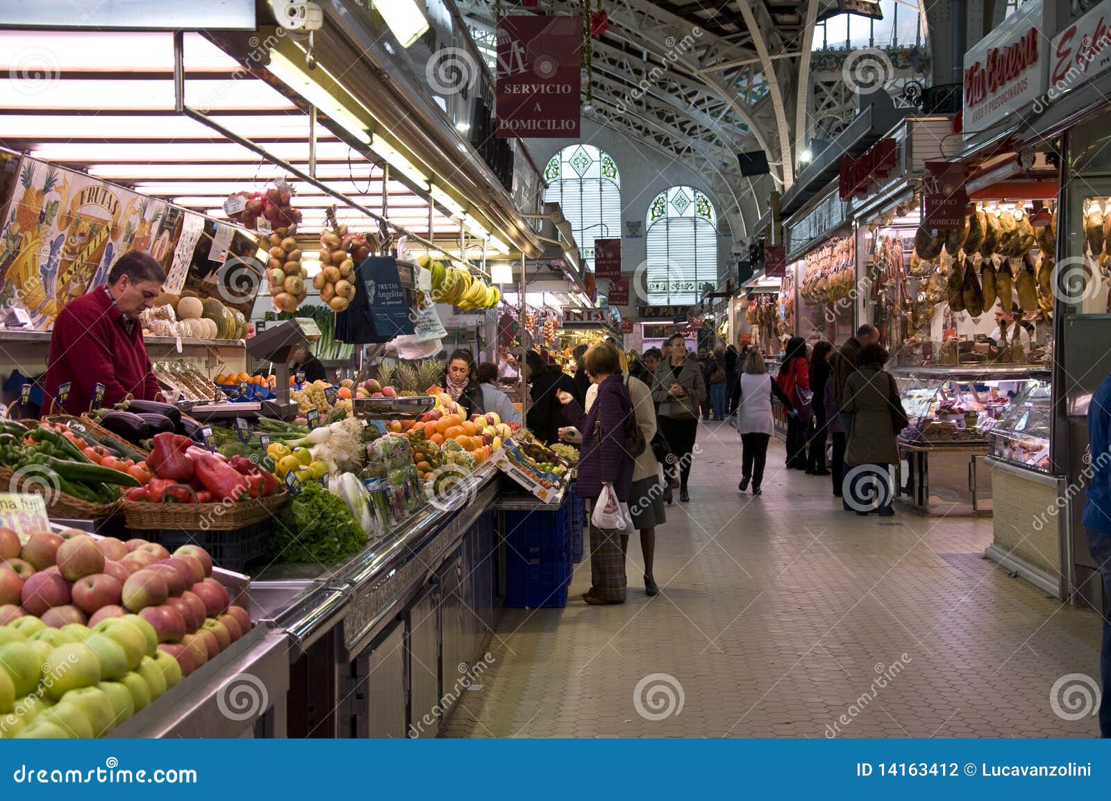 Covered market editorial photography. Image of indoor 14163412