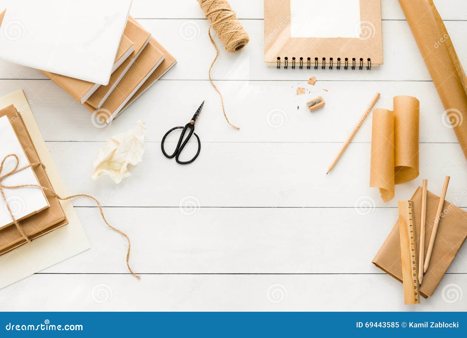 Covering Books with Brown Paper Stock Image Image of cover, morning 69443585
