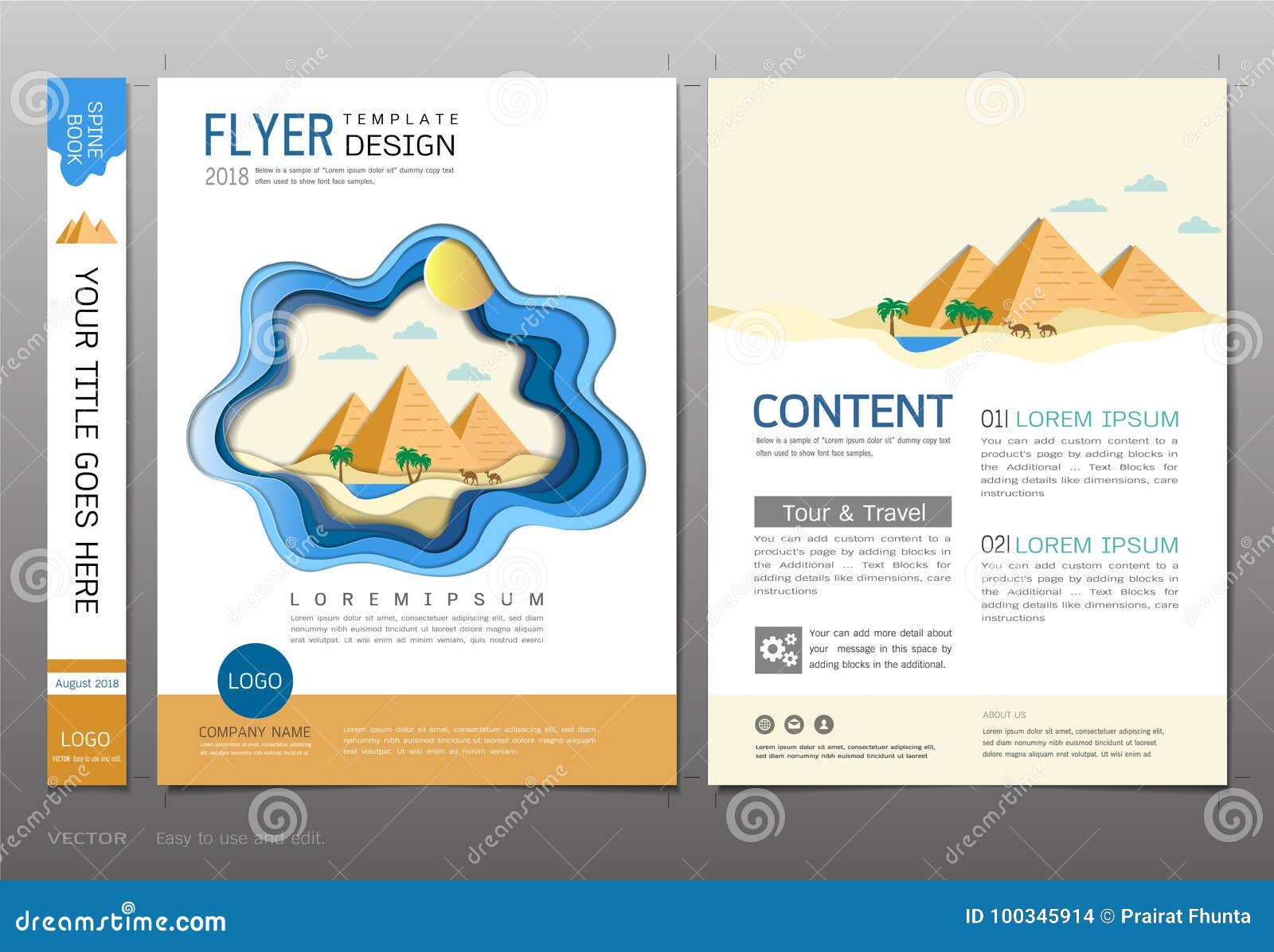 covers book  template , travel and tourism concept, use for your  all media.