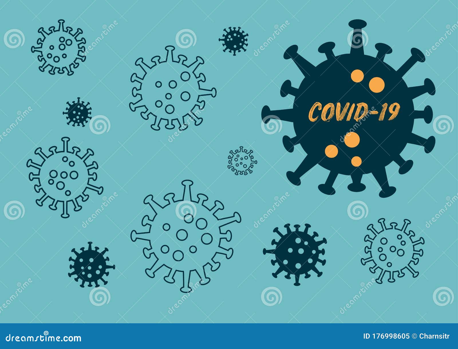 covid-19 or corona virus outtbreak background