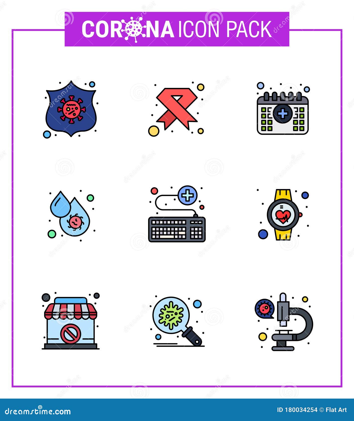 Covid 19 Icon Set For Infographic 9 Filled Line Flat Color Pack Such As Fever Blood Virus Ribbon Blood Medical Stock Vector Illustration Of Blood Fever
