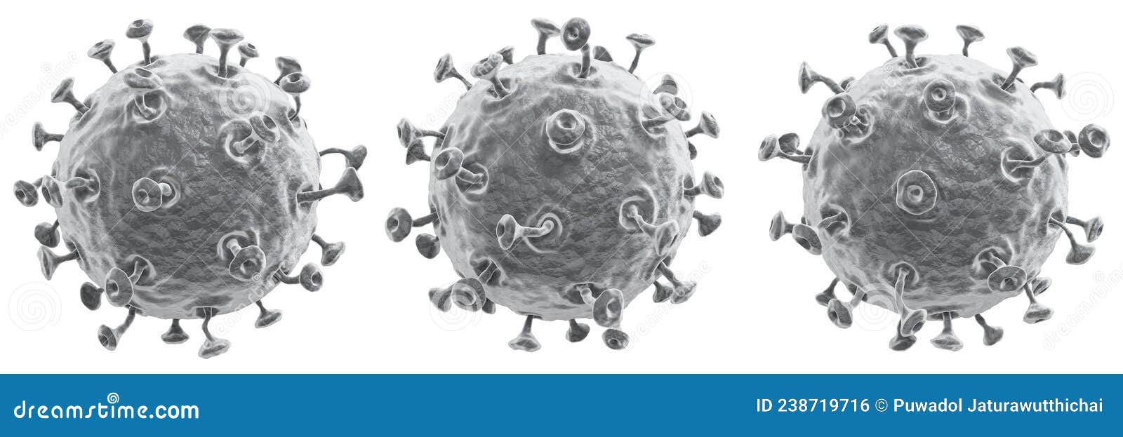 covid-19 . set of corona virus with high detail textured and glycoprotein spike . different view . white  background .