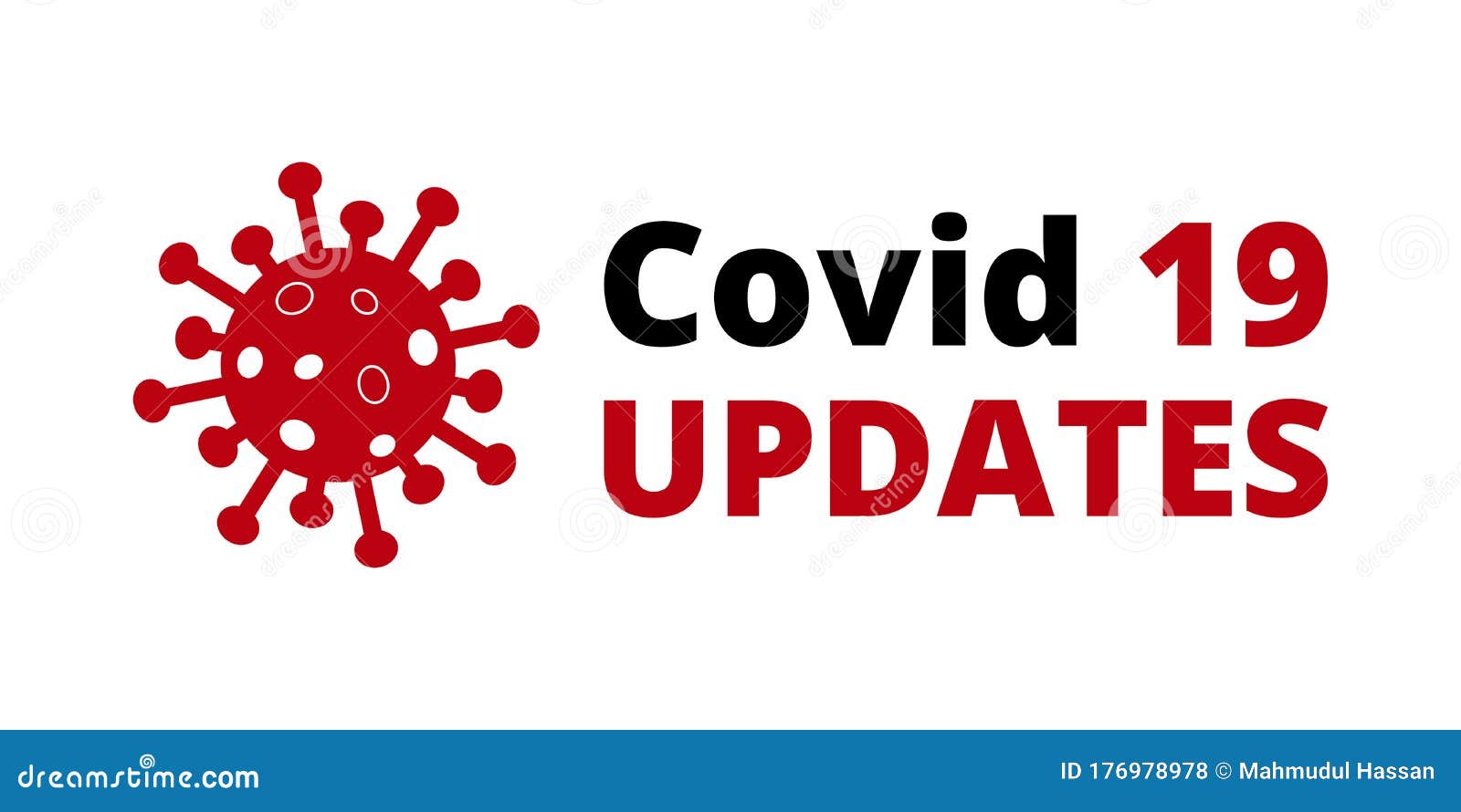 covid 19 updates on white background. novel coronavirus covid 19 ncov - 