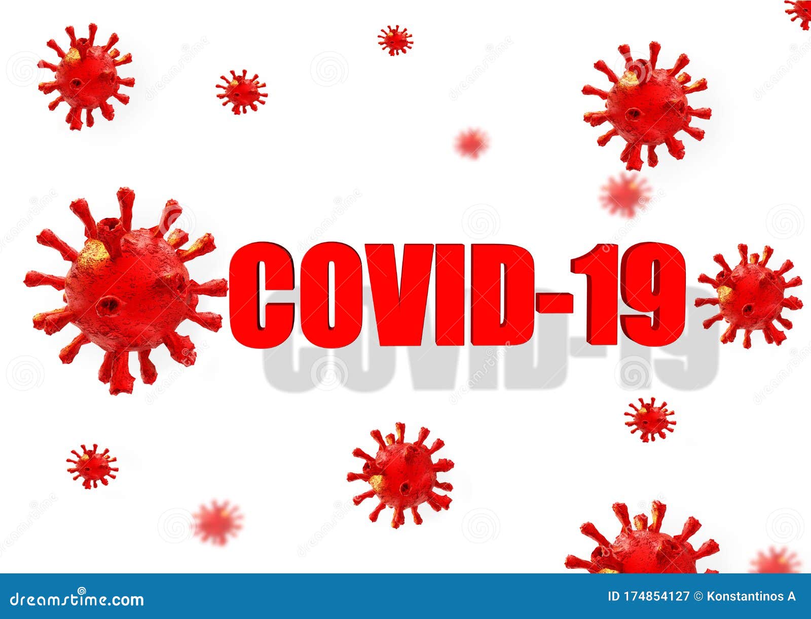 Covid-19 Virus Coronavirus Text Word Isoted Background ...