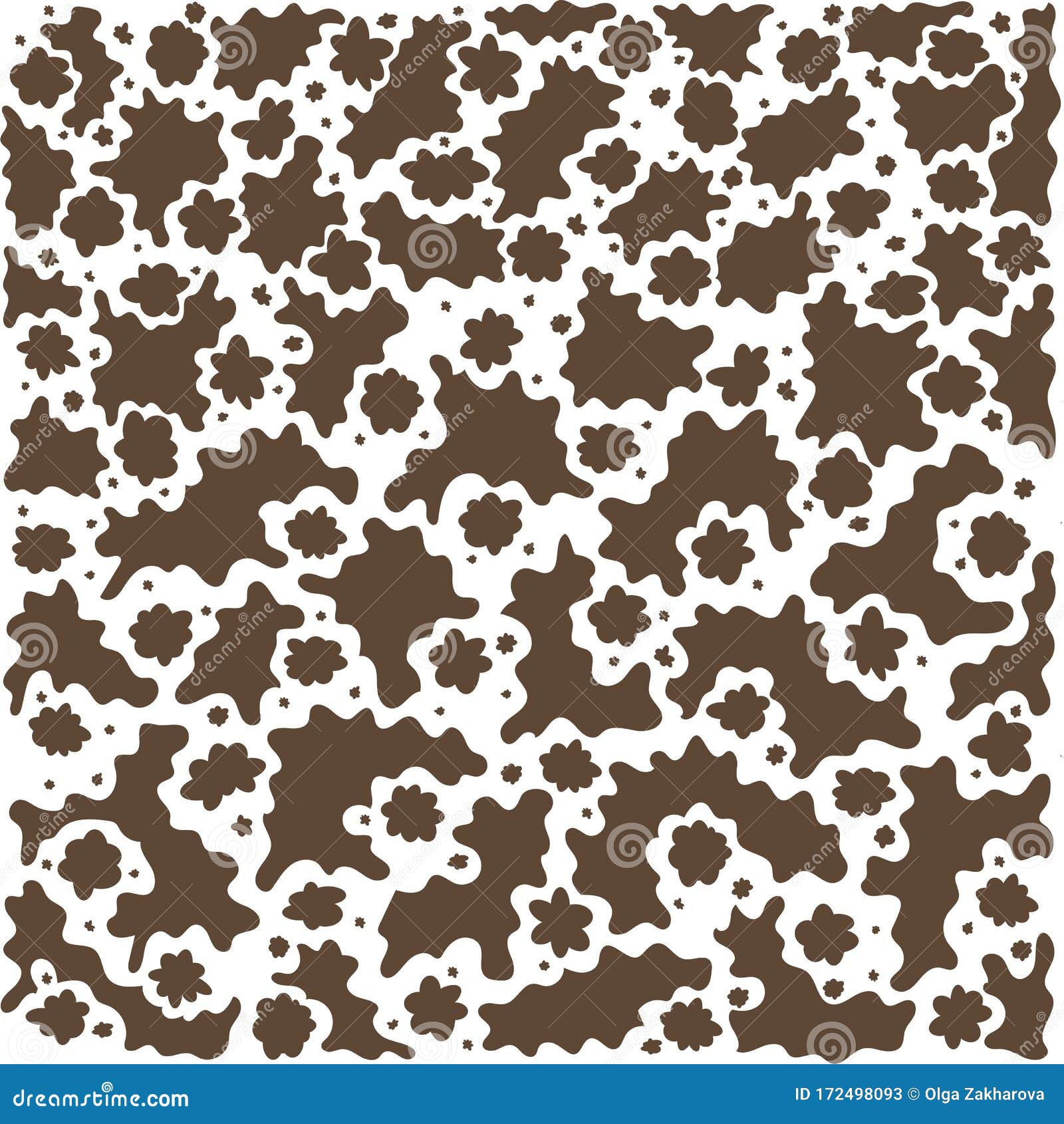SMALL brown cow print fabric - brown cow Wallpaper