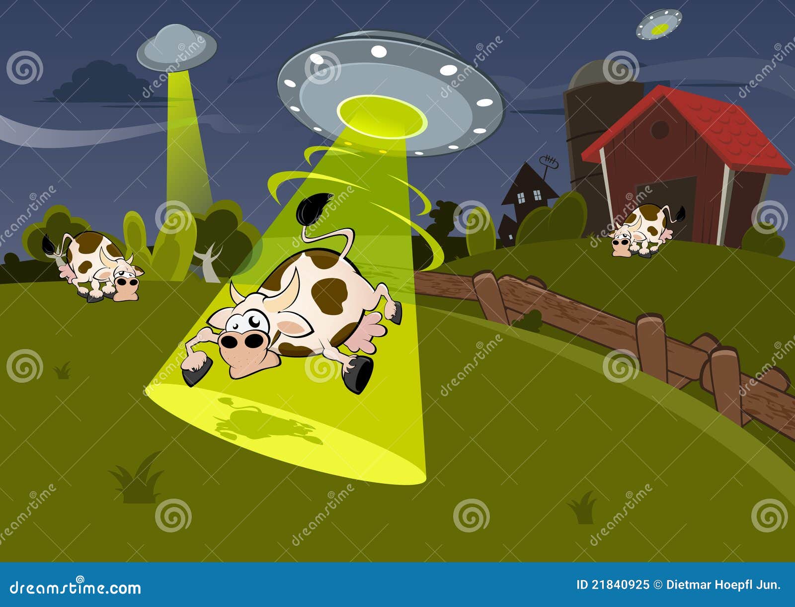 How to Draw an Alien Ship Abducting a Cow 