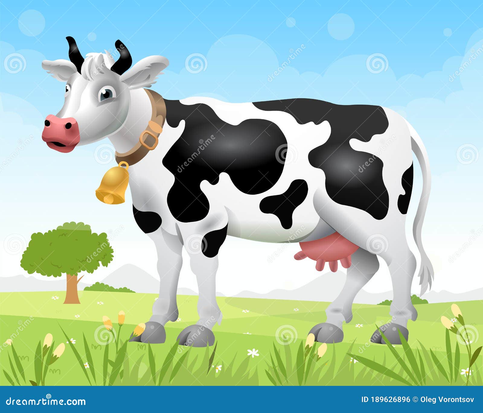 dairy cow vector