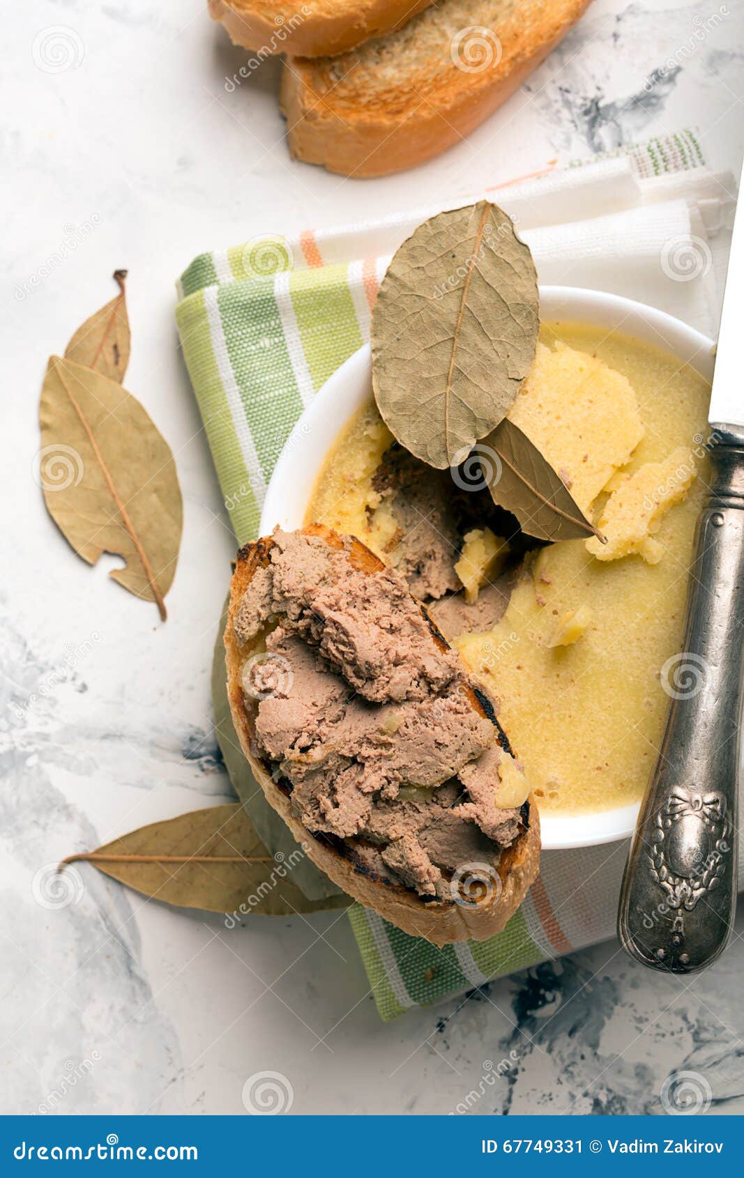 Cow liver pate with spices stock image. Image of garnish 67749331