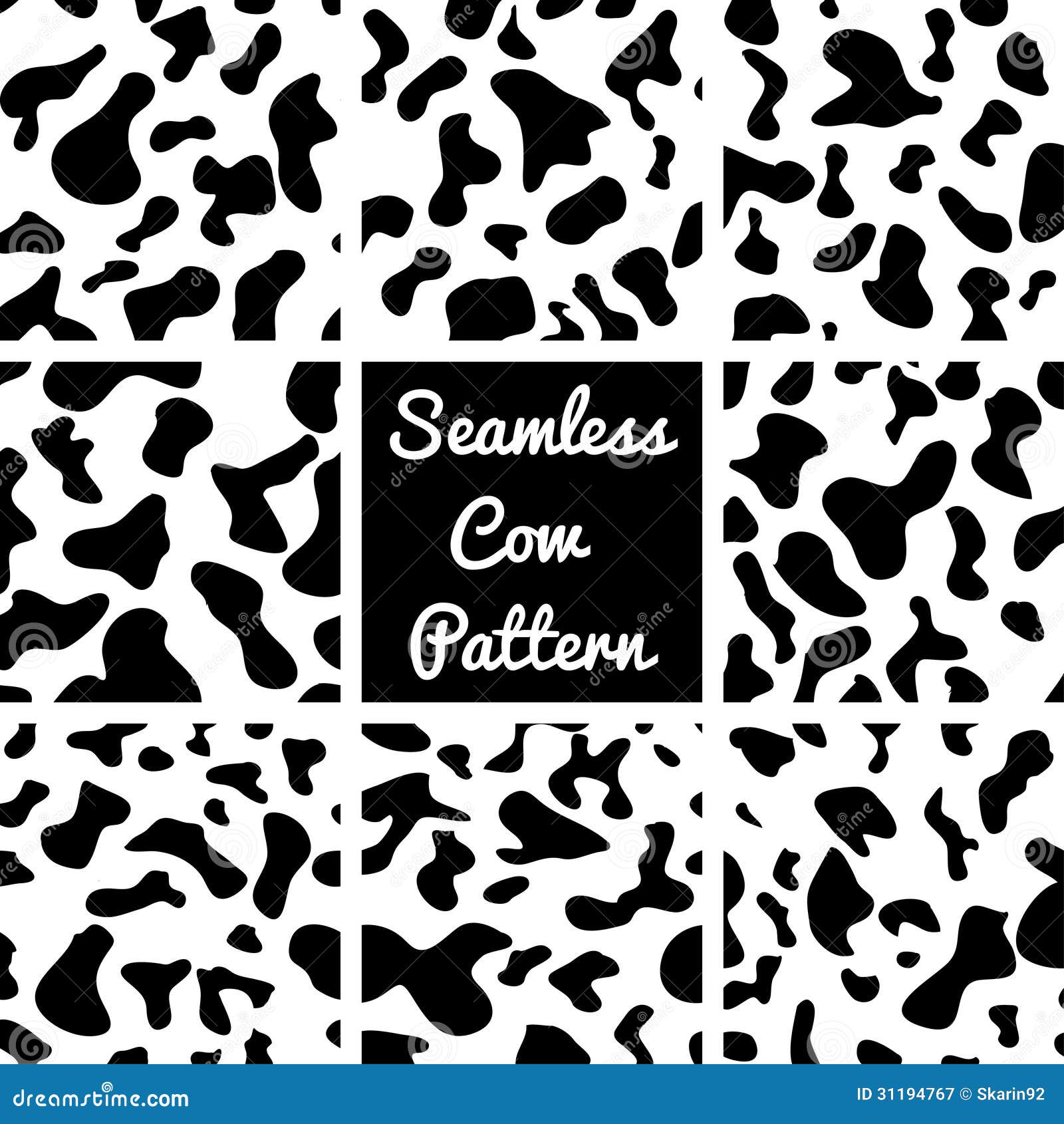 cow pattern clipart - photo #44