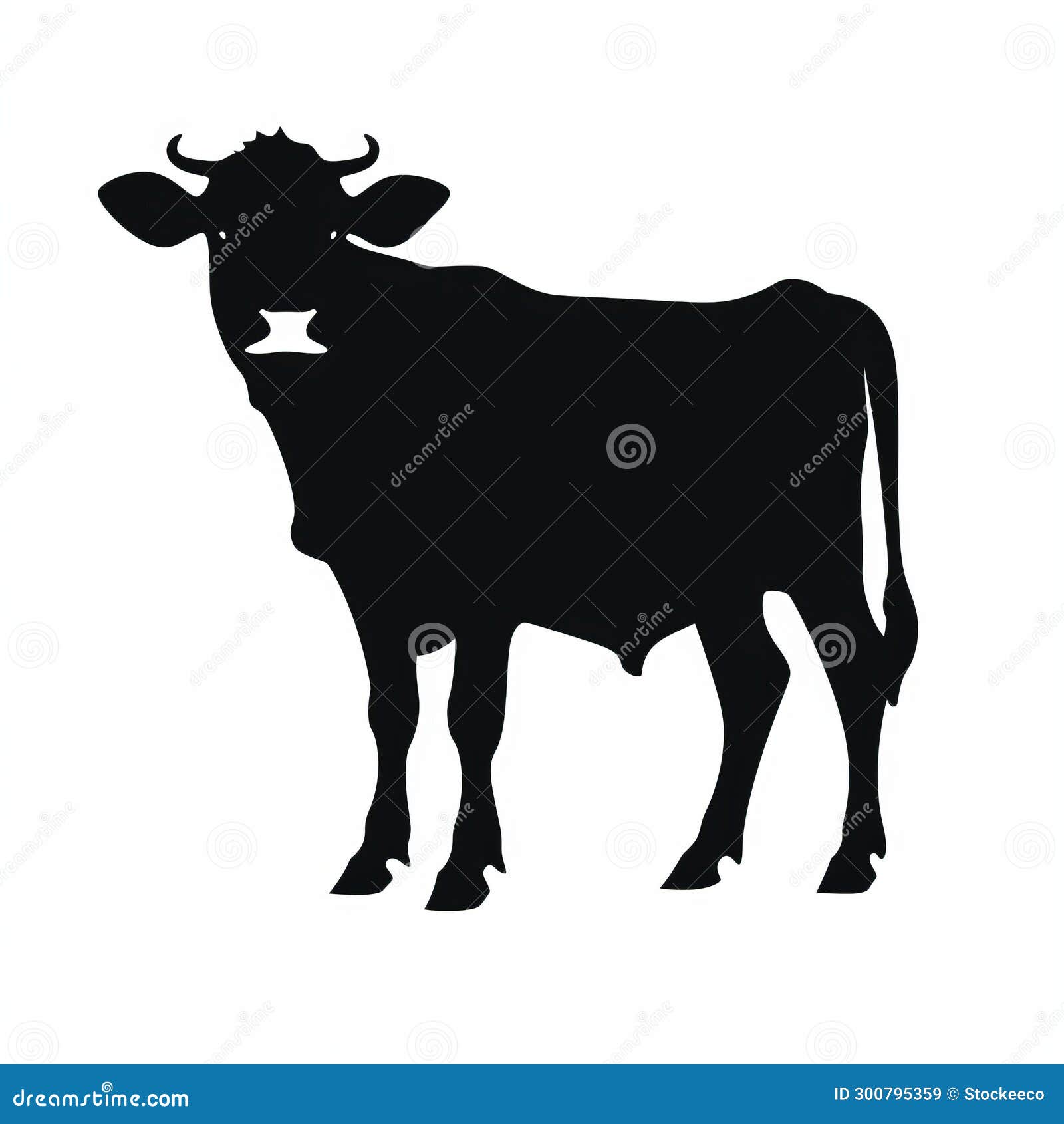 cow silhouette on white background: wimmelbilder and americana iconography