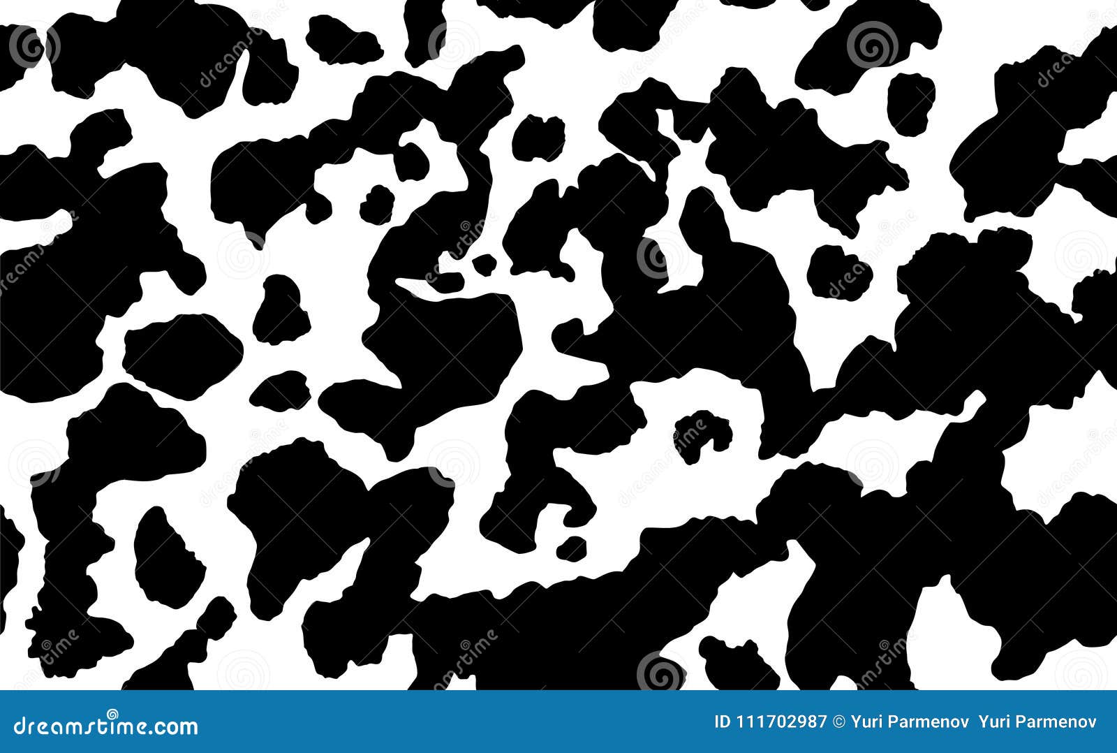 Black & White Cow Spots Animal Print Pattern Wrapping Paper