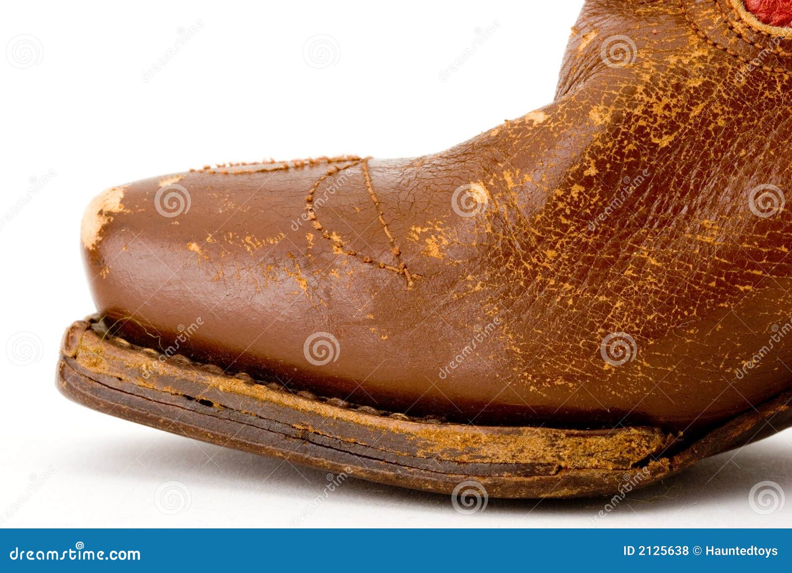 Cowboy boot stock photo. Image of cowboy, worn, right - 2125638