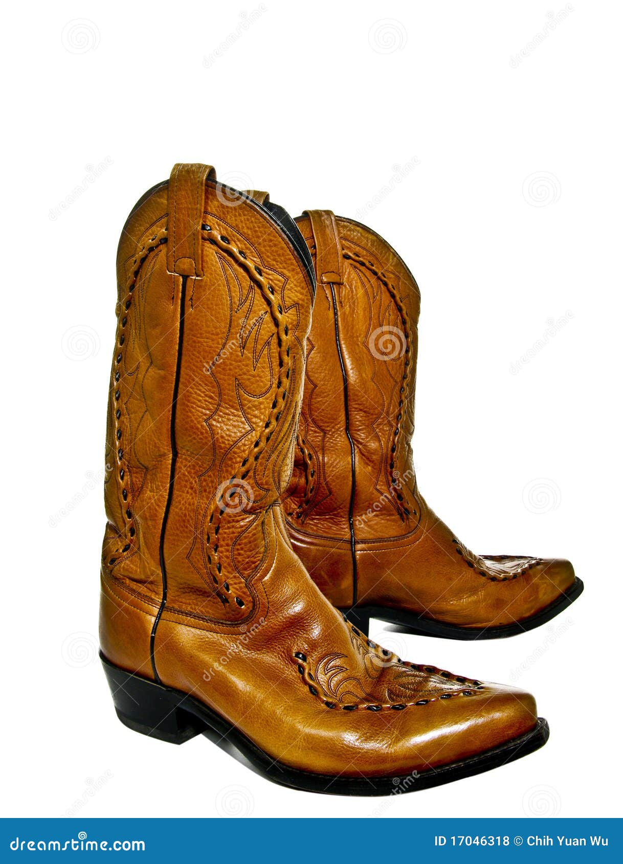 Cowboy boots stock photo. Image of brown, boot, pair - 17046318