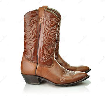 Cowboy boots stock photo. Image of cowboy, studio, white - 17947440