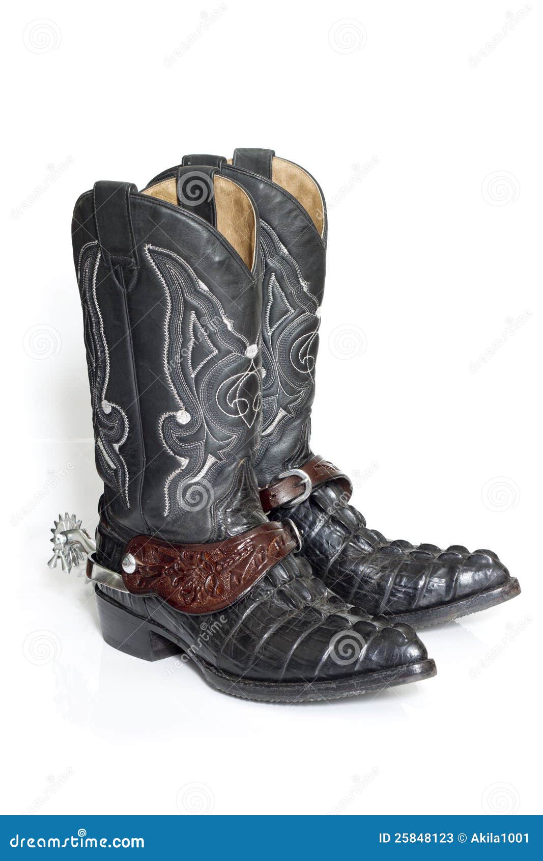Cowboy boots stock image. Image of western, isolated - 25848123