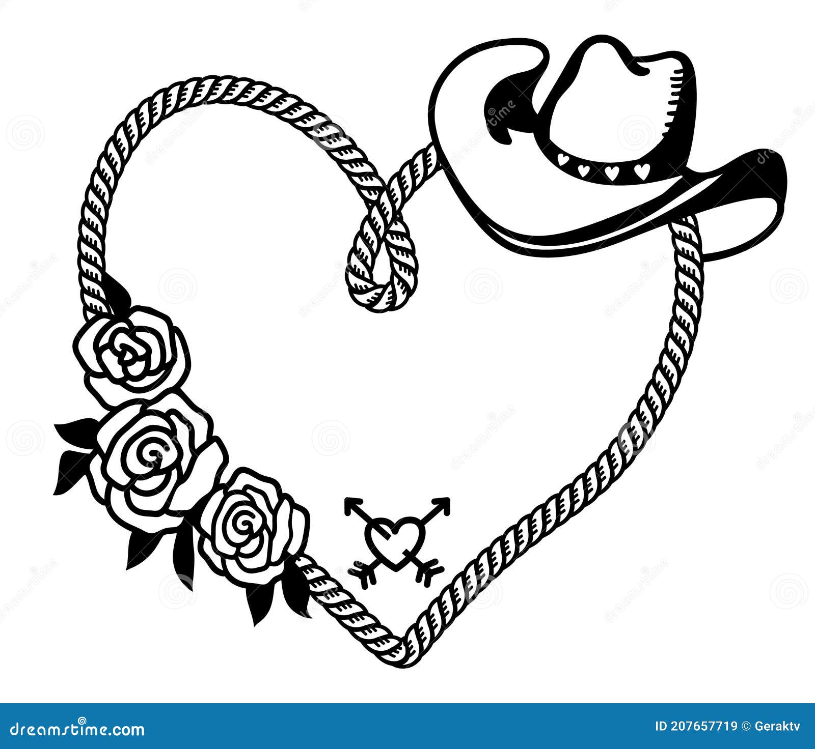 Set Of Rope Heart Knots Cartoon Vector | CartoonDealer.com #65702983