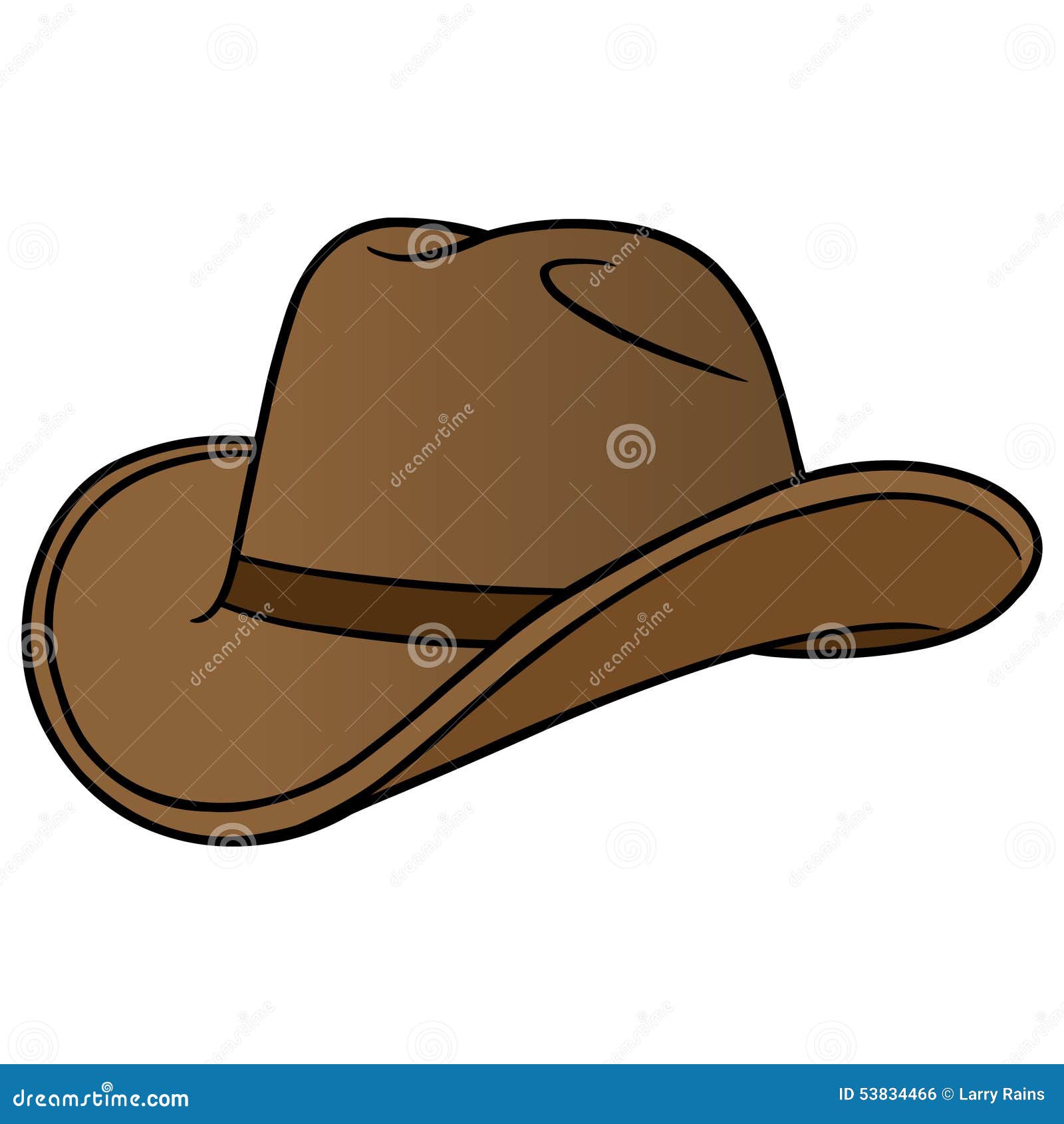 Cowboy Hat Cartoon vector illustratie. Illustration of vector 53834466