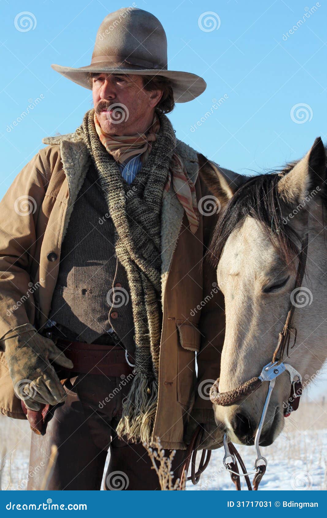 a cowboy and his horse