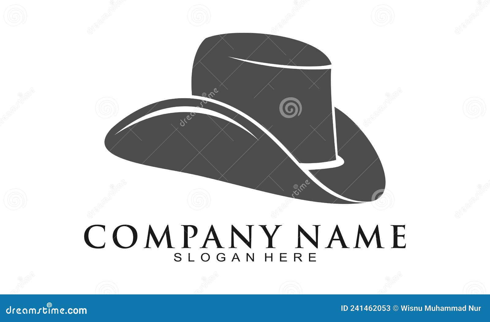 Cowboy S Hat Illustration Vector Logo Stock Vector - Illustration of ...