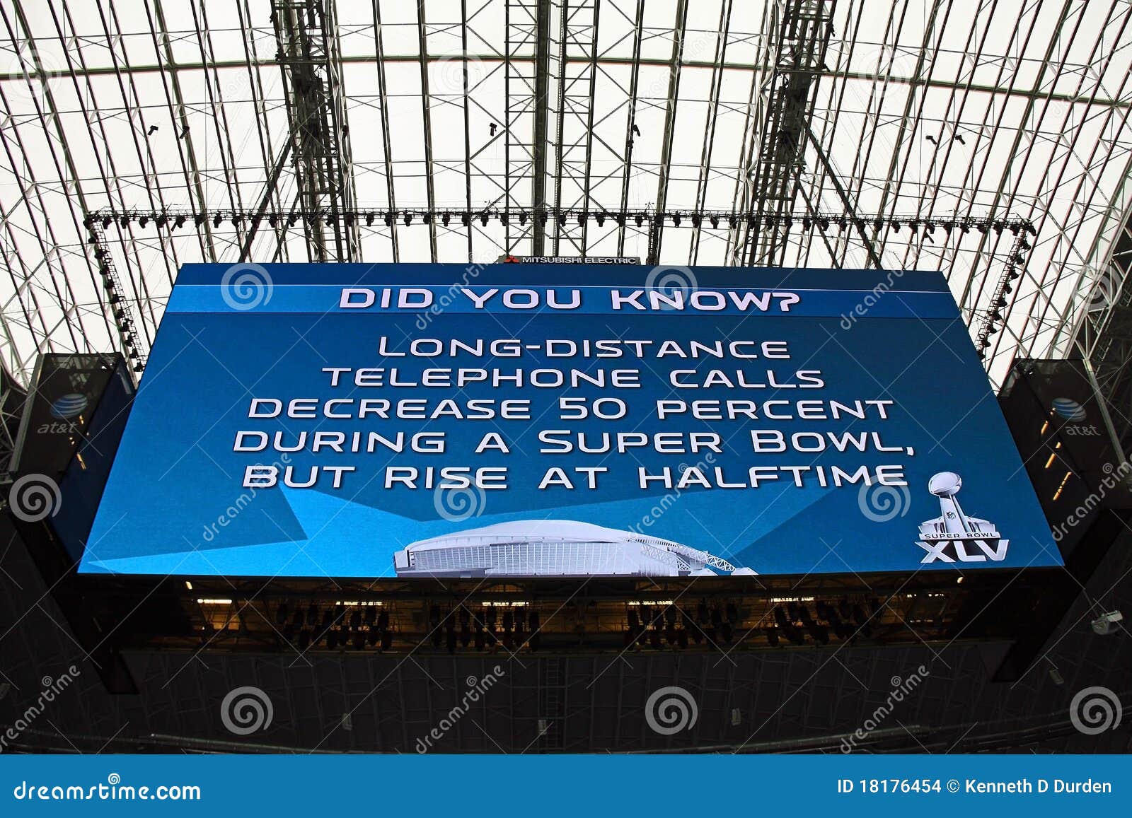 Cowboys Stadium Giant Scoreboard Editorial Stock Image Image of