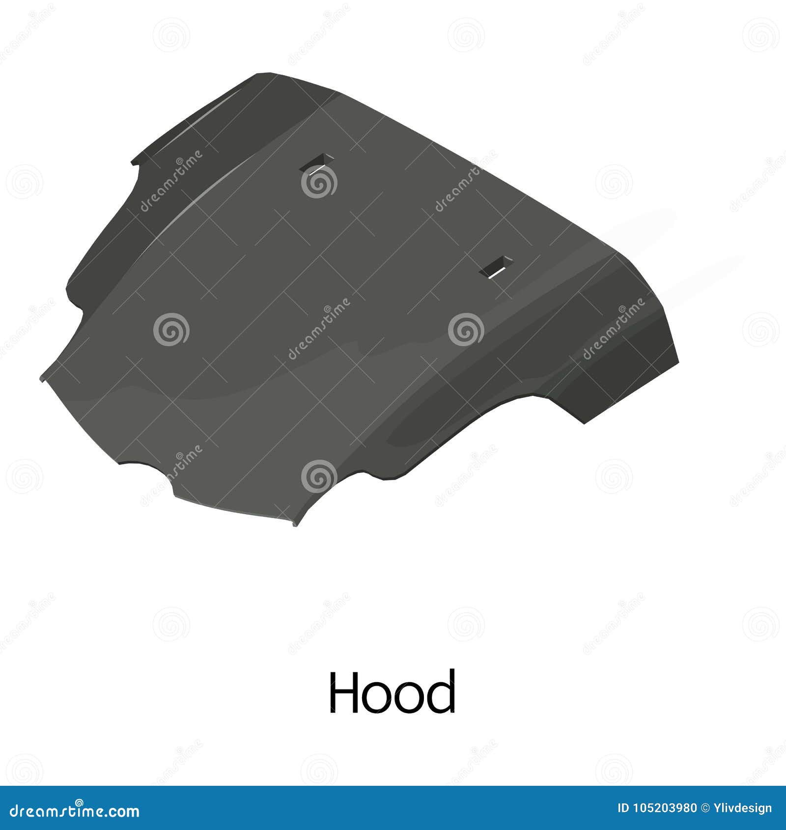 Cowl Car Icon, Isometric 3d Style Stock Vector Illustration of