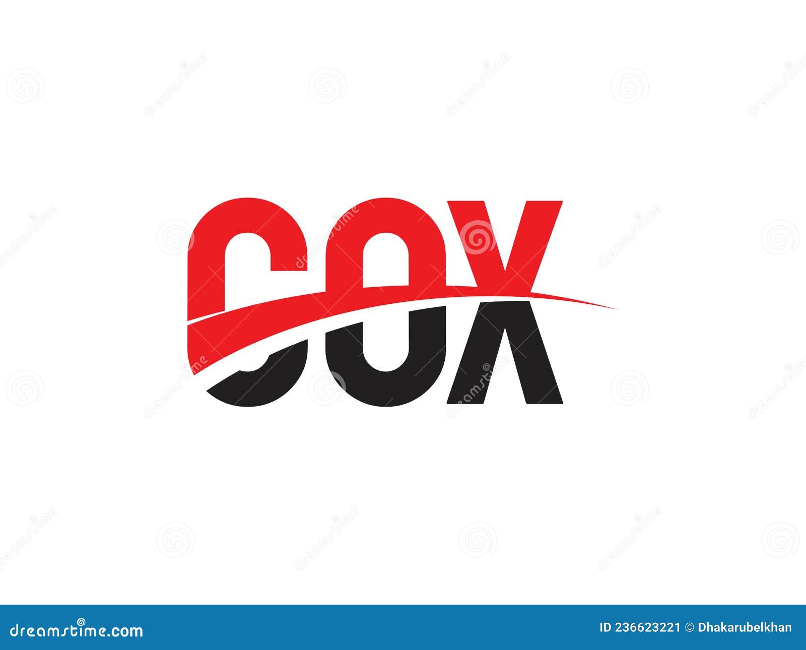 COX Letter Initial Logo Design Vector Illustration Stock Vector