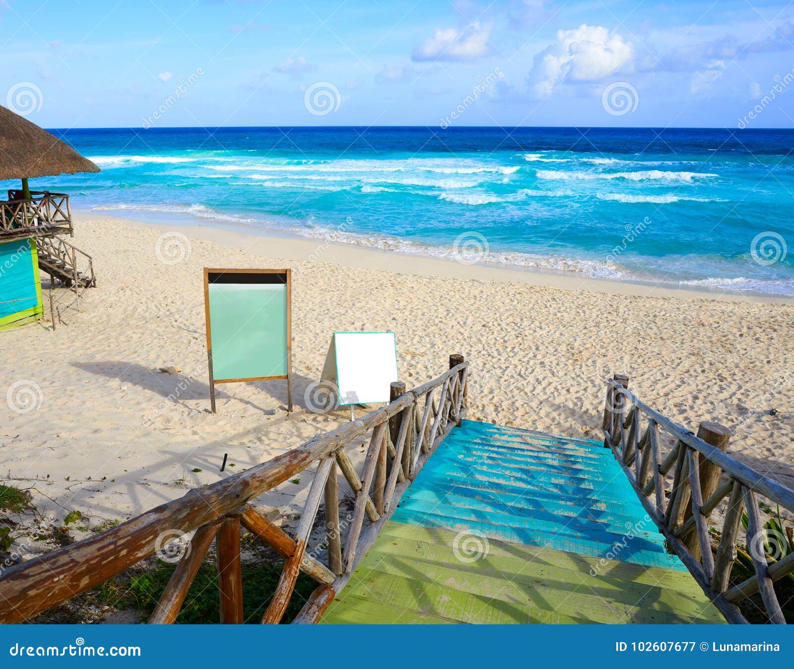 Cozumel Island San Martin Beach in Mexico Stock Image - Image of  background, landmark: 102607677