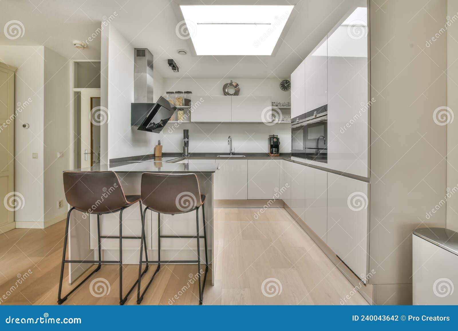 Cozy kitchen zone stock photo. Image of estate, comfortable 240043642