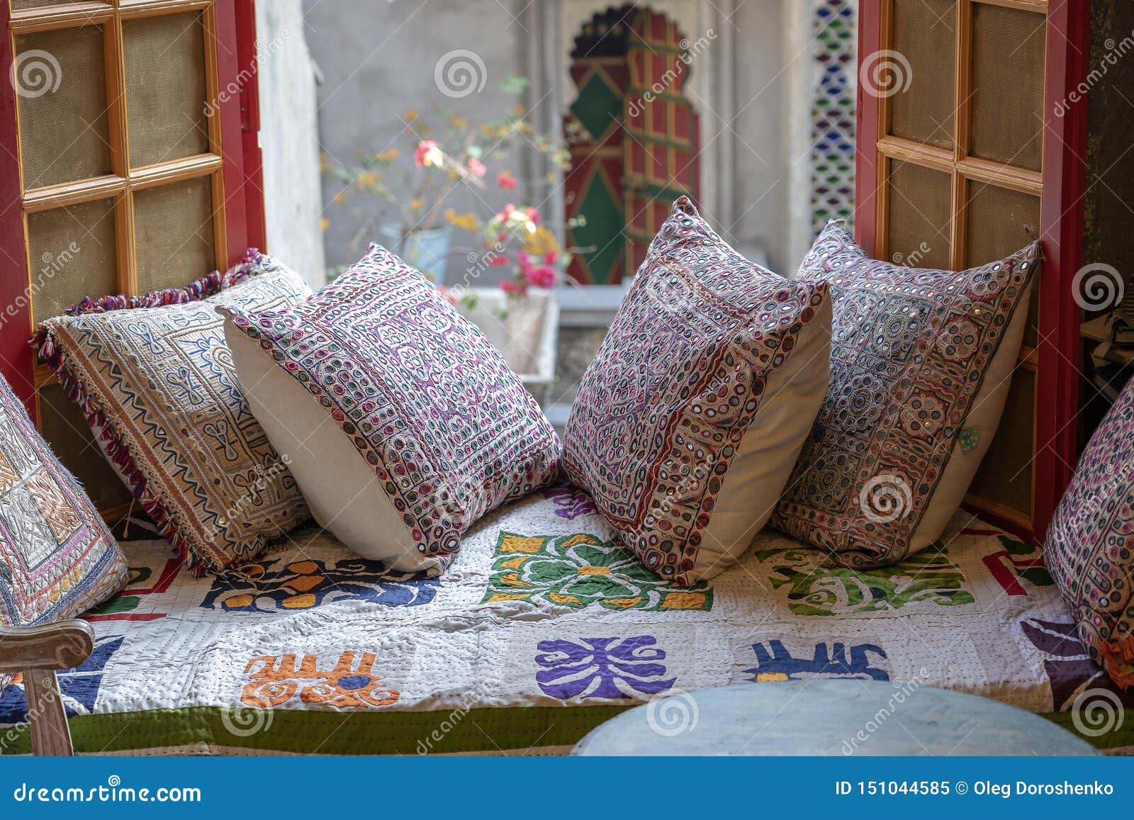 courtyard pillows