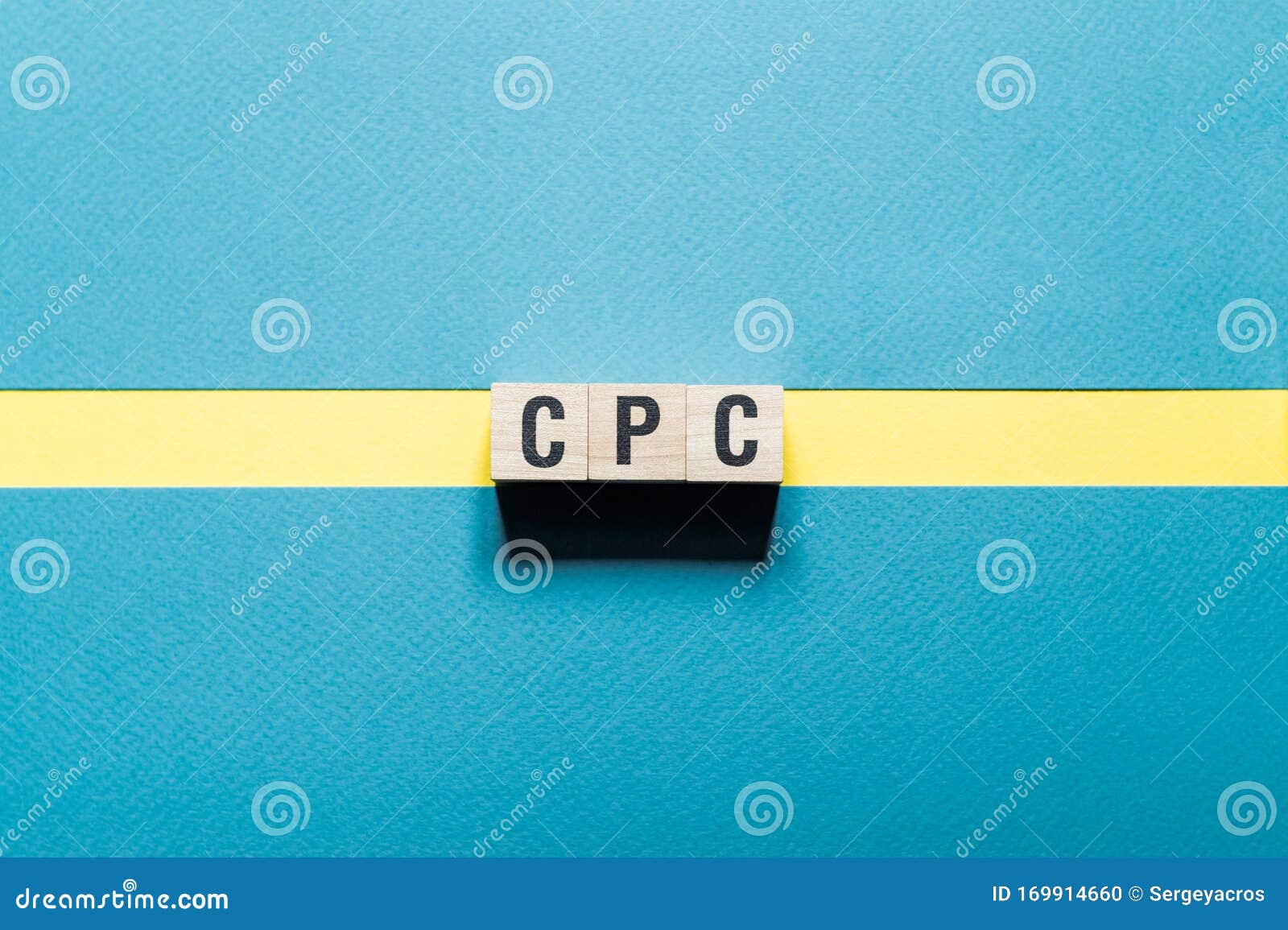 Cpc Cost Per Click Word Concept on Cubes Stock Photo Image of