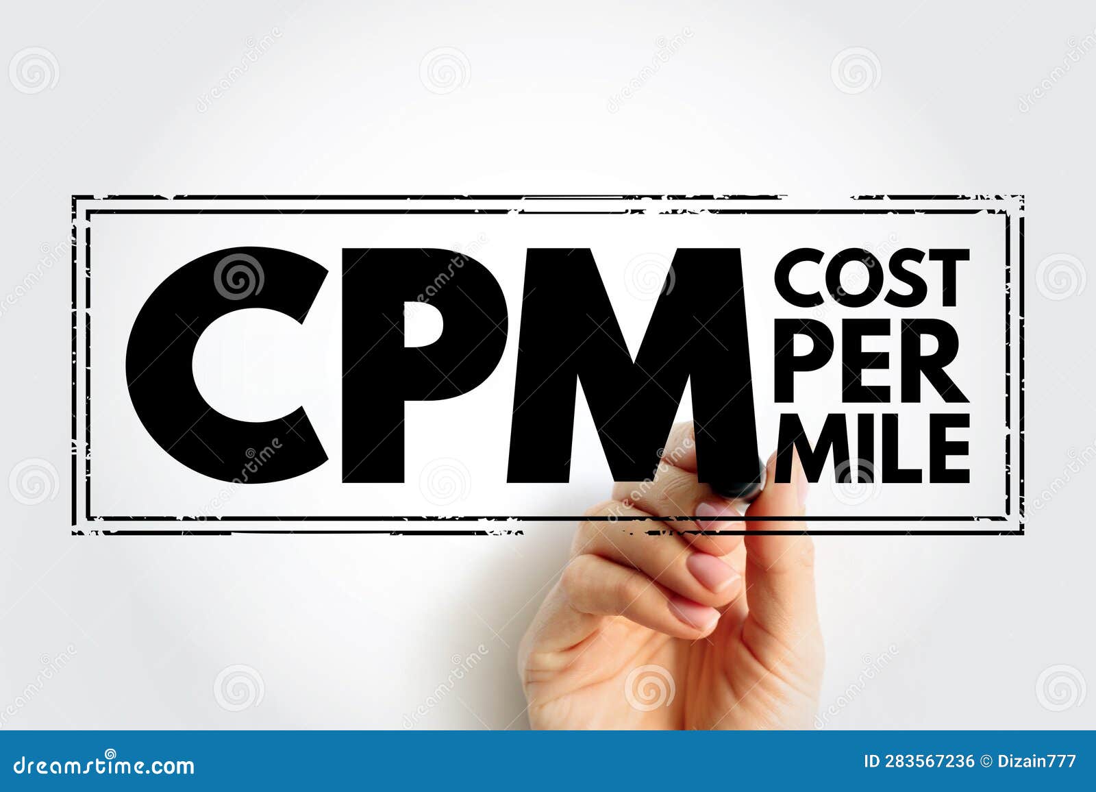 cpm cost per mile - used measurement in advertising, it is the cost an advertiser pays for one thousand views or impressions of an