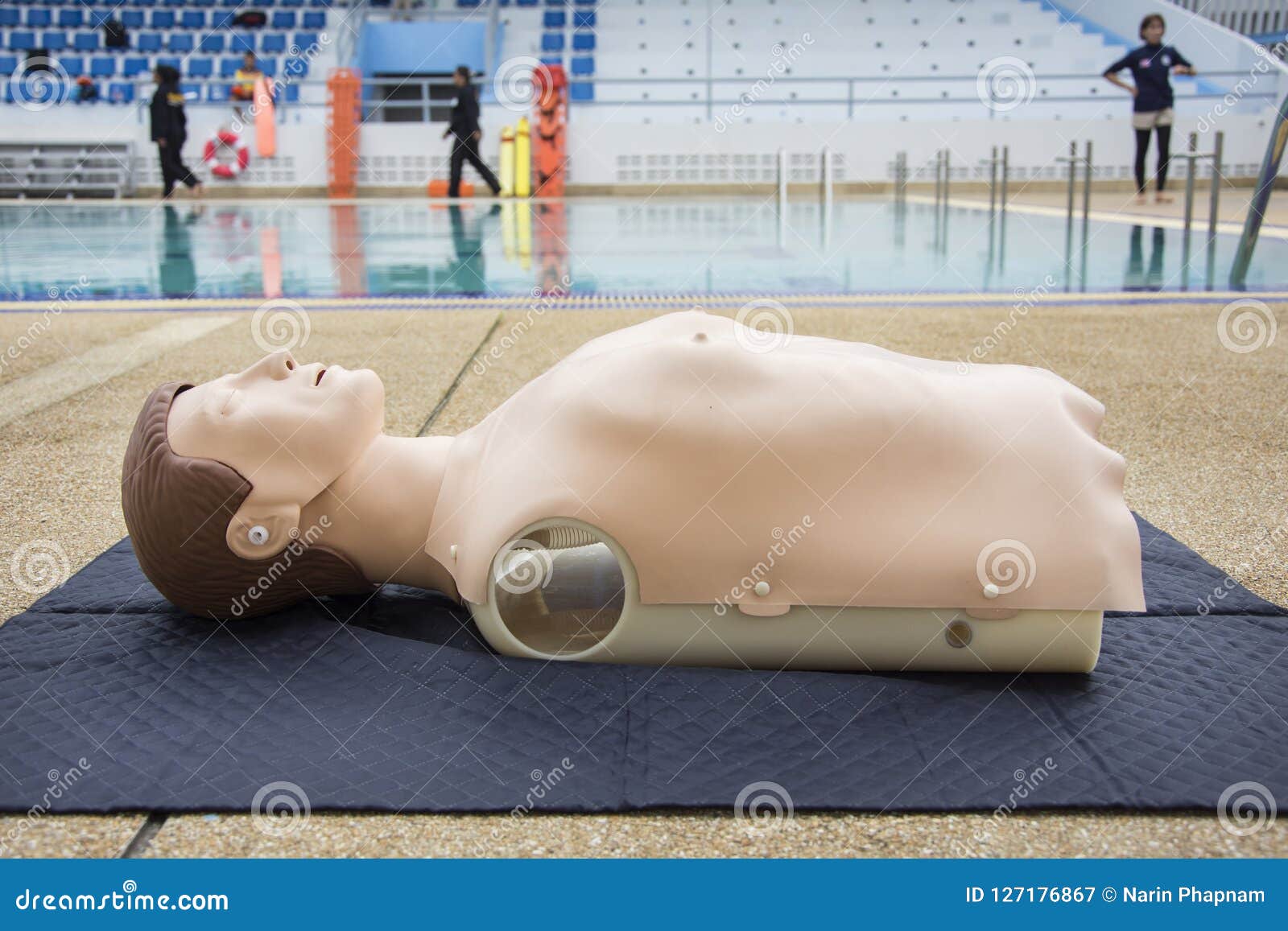 Cpr dummy training stock image. Image of education, model 127176867