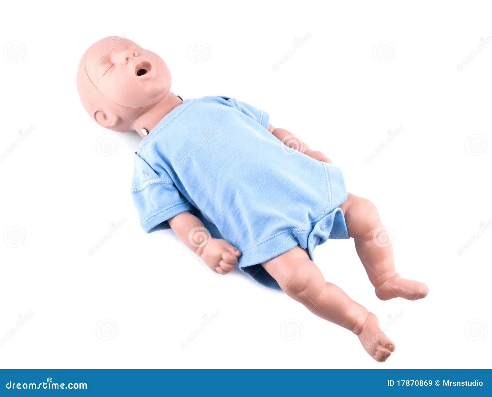 Cpr Traning Infant Dummy on White Stock Image Image of rescue, help