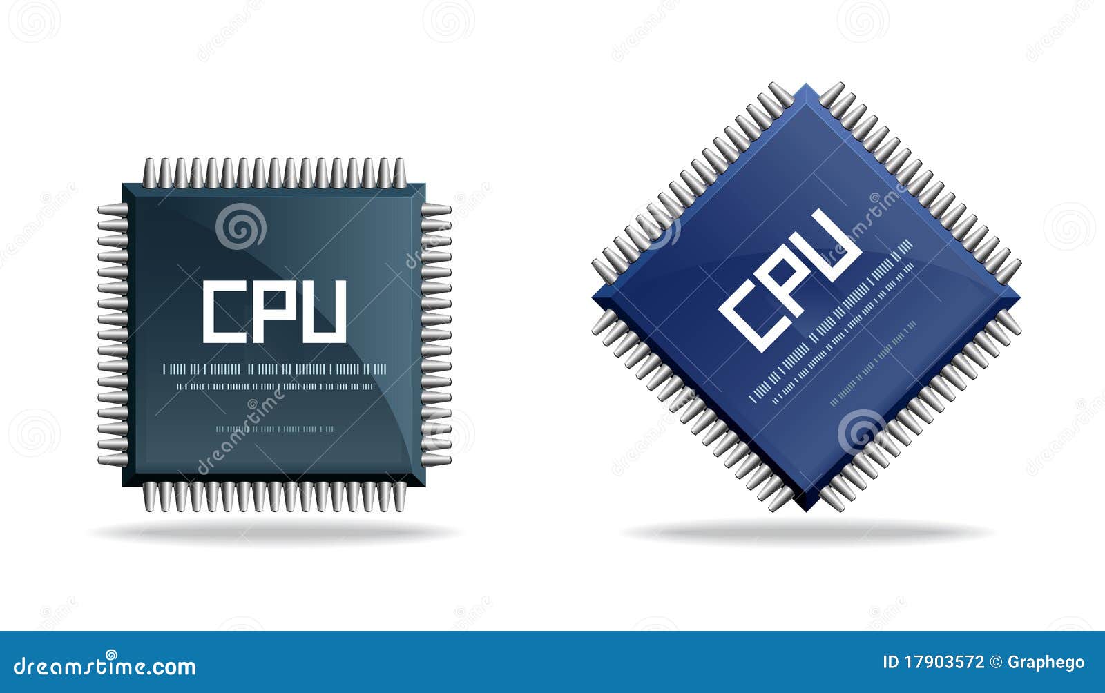 Central Processing Unit Cpu Concept Illustration Royalty Free Stock Central Processing Unit Cpu Concept Illustration Royalty Free Stock