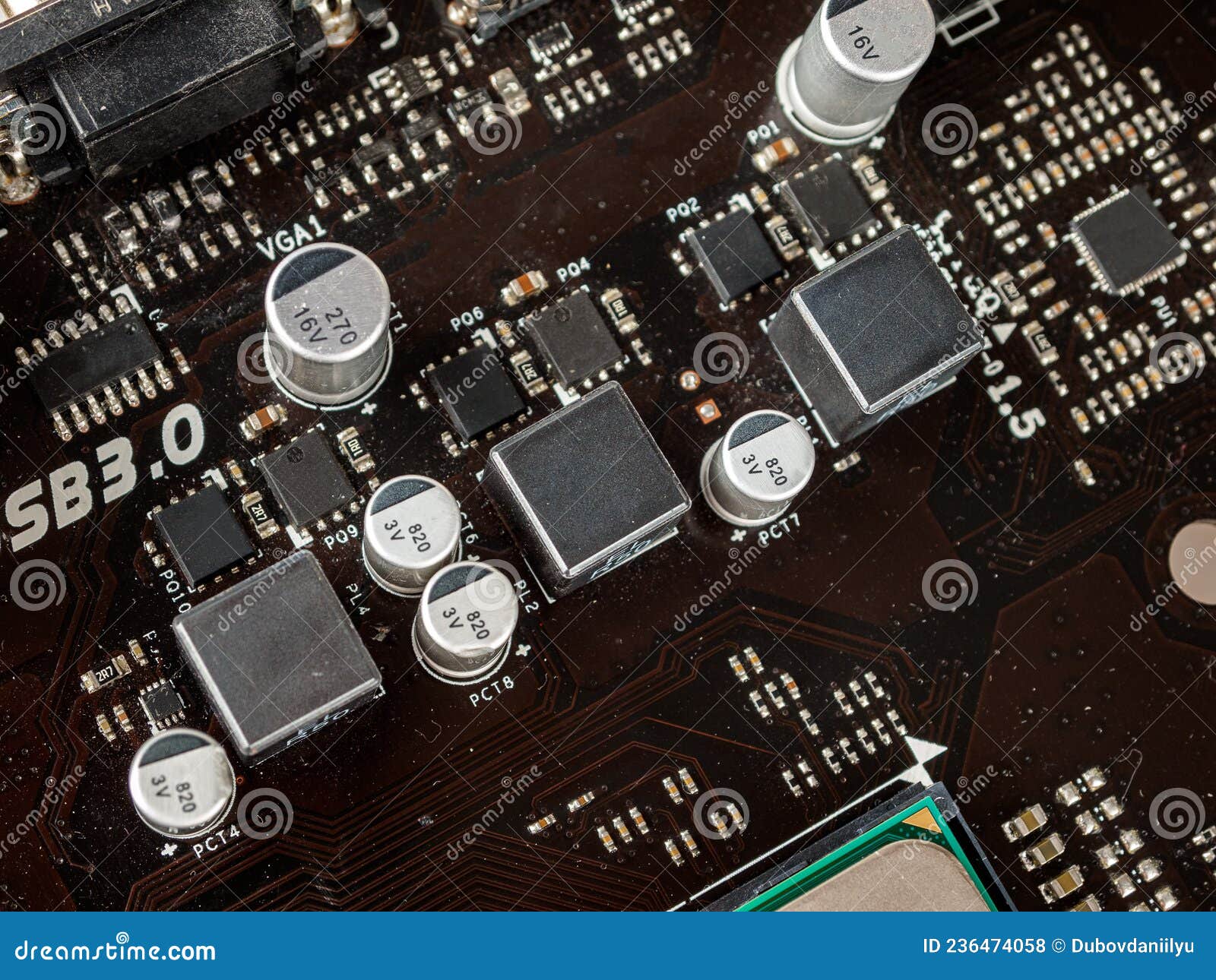 CPU Power Supply Circuit on the Motherboard, Mosfets, Solidstate Capacitors, Chokes, Field