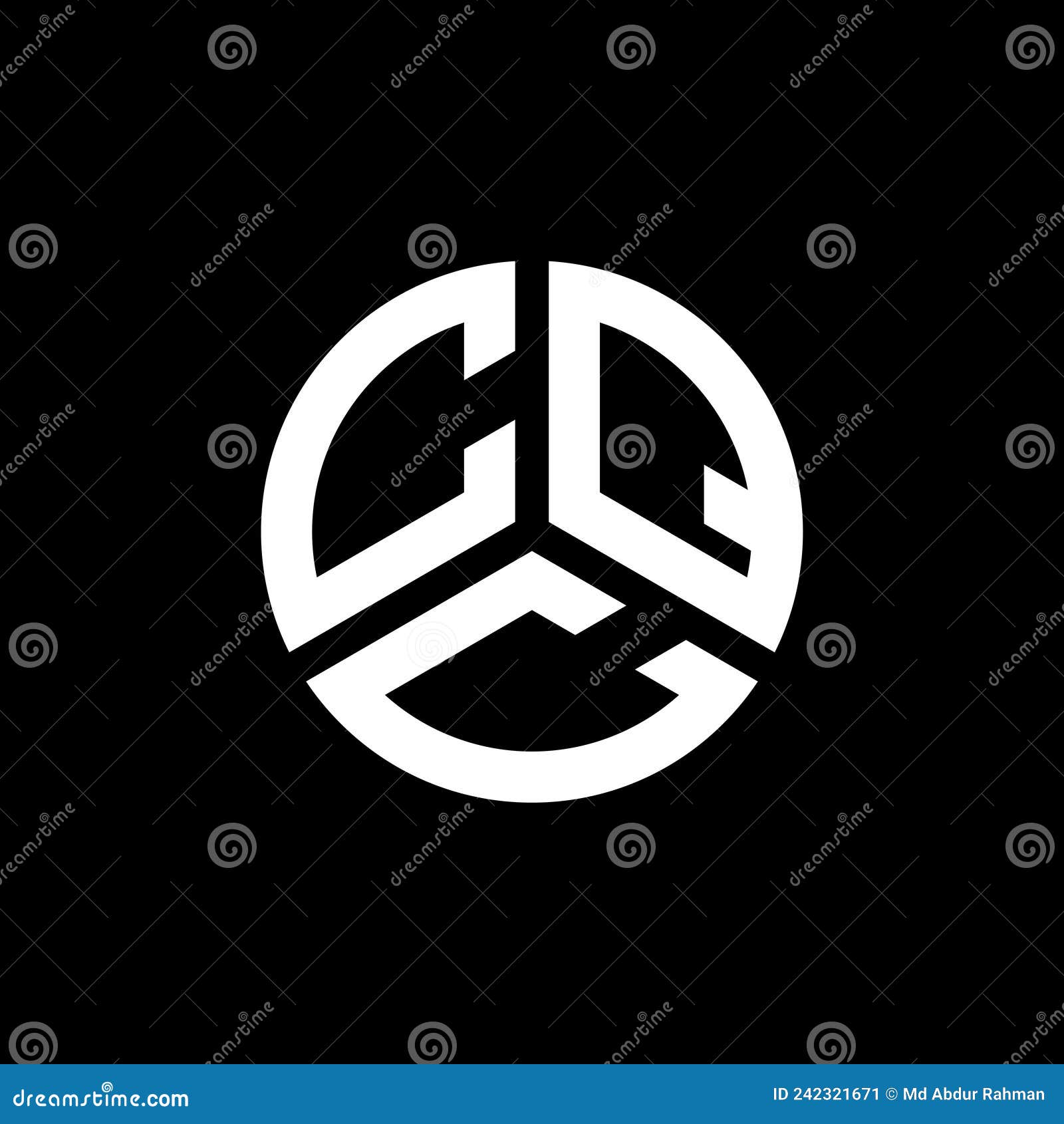 cqc letter logo  on white background. cqc creative initials letter logo concept. cqc letter 