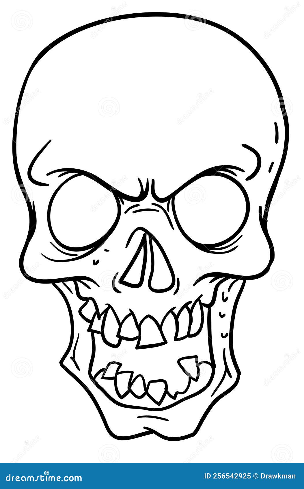 Ilustração Para Halloween Imagem De Um Crânio Dos Desenhos Animados  Ilustração Do Vetor Desenho Da Mão Ilustração do Vetor - Ilustração de  cruz, remendo: 102641924