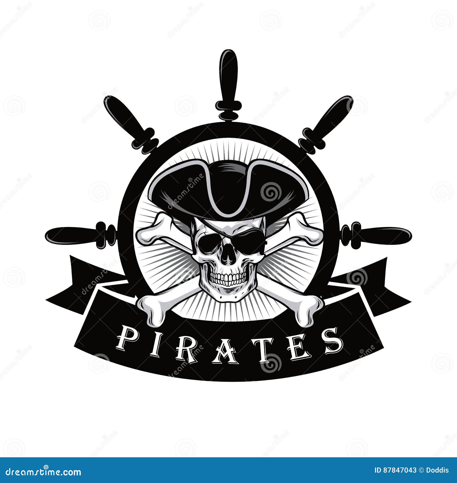 Página 4  Vetores e ilustrações de Logotipo cranio pirata para