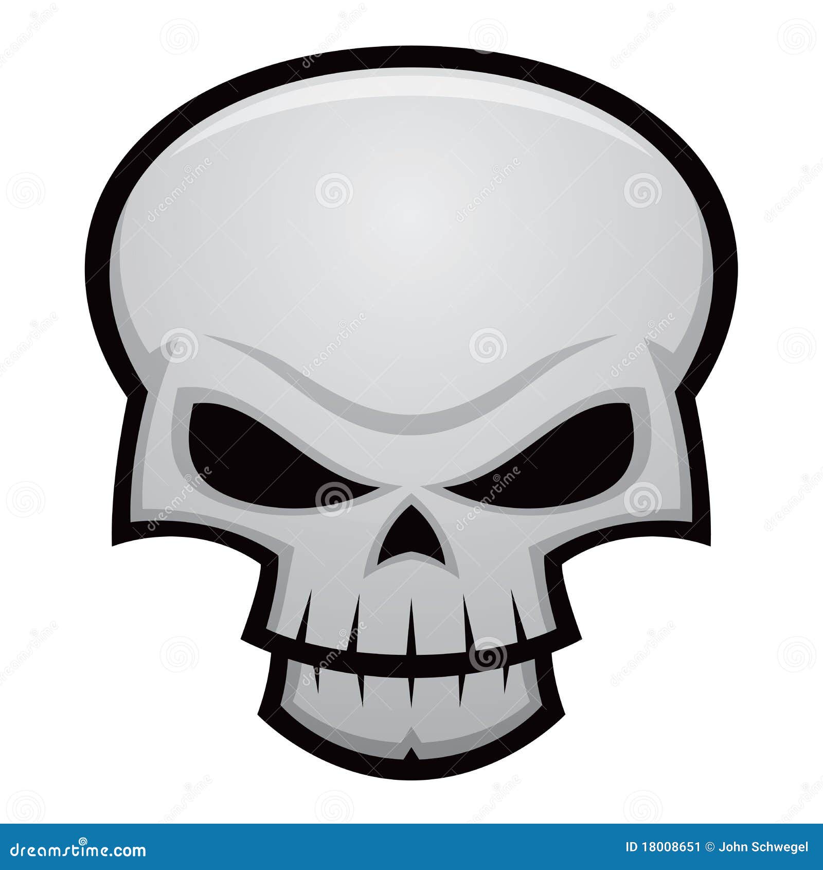 Caveira Maligna ilustração do vetor. Ilustração de esqueleto - 18008651, image size:1600x1690