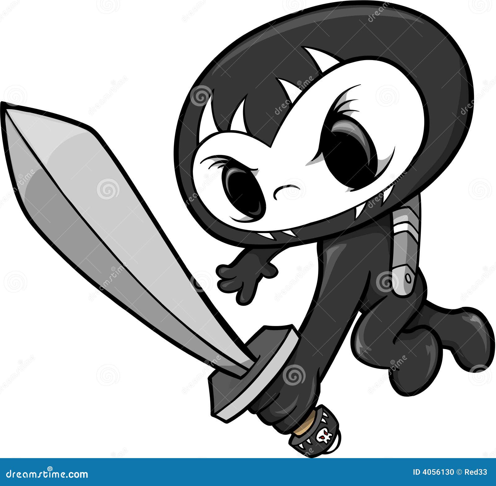 Desenho Da Ilustração De Subida Ninja Ilustração do Vetor - Ilustração de  capacete, samurai: 233354679