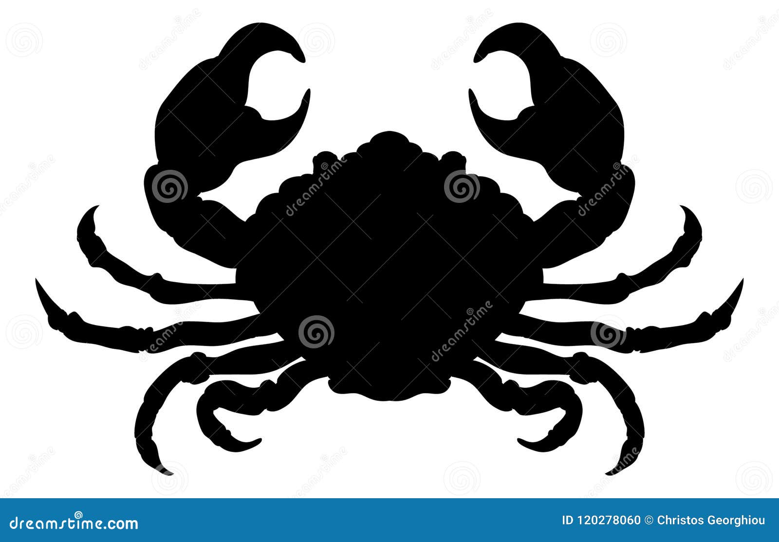 crab animal silhouette