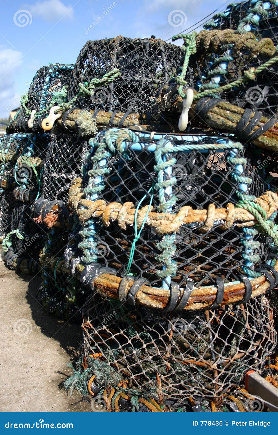 Crab baskets stock photo. Image of shrimp, fishery, wicker 778436
