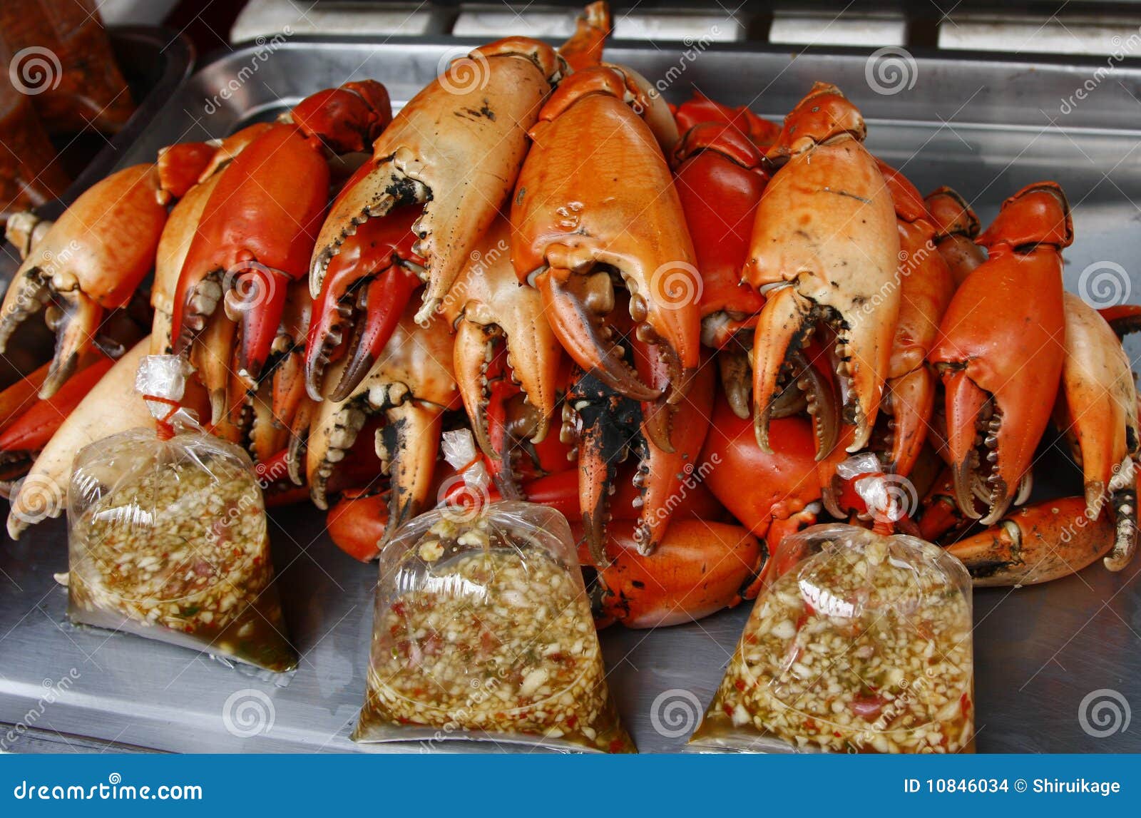 Crab Claws stock photo. Image of multiple, roadside, bangkok 10846034