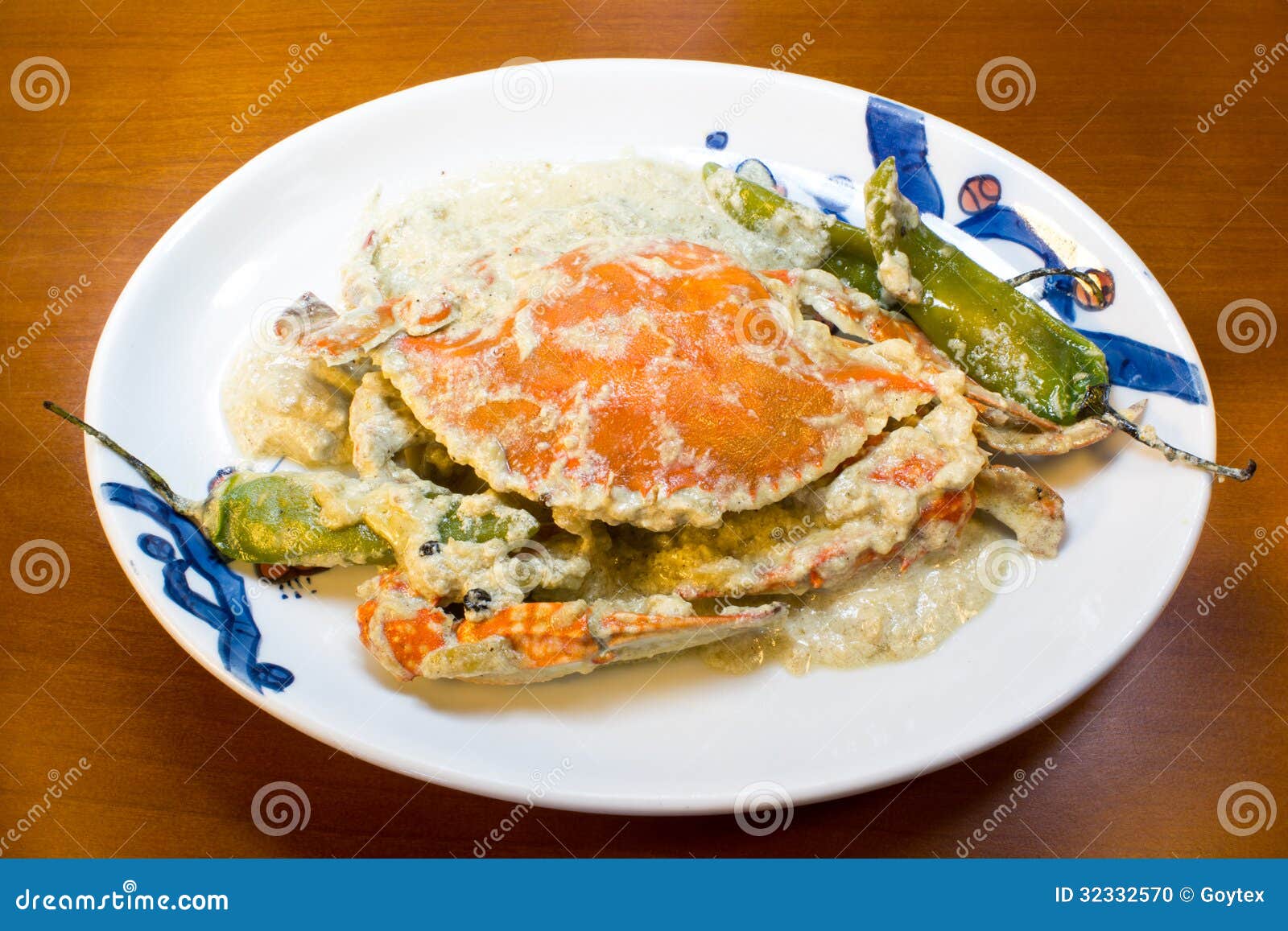 Crab with coconut milk stock photo. Image of cook, lunch 32332570